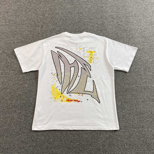 Mixed Emotion Ranger Rhinestone Tee White
