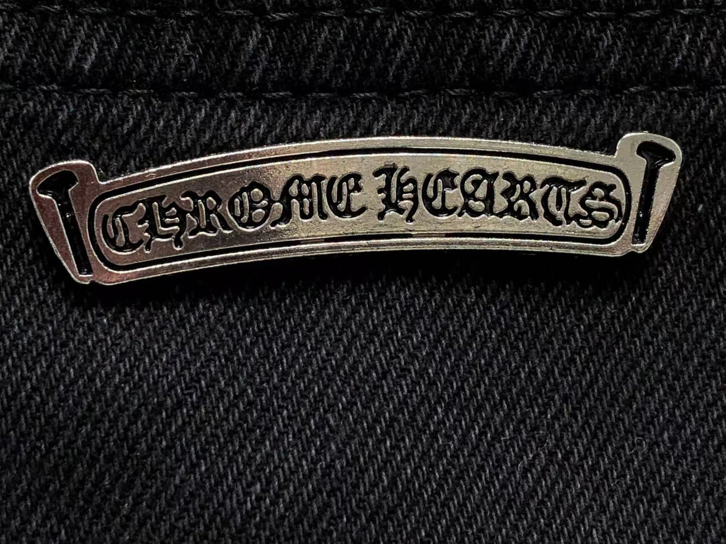 Chrome Hearts Cross Patch Jeans Black-Drip Store Argentina