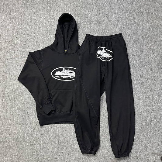 Corteiz Alcatraz Tracksuit Black