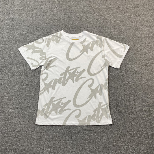 Corteiz Allstarz Allover T-Shirt White
