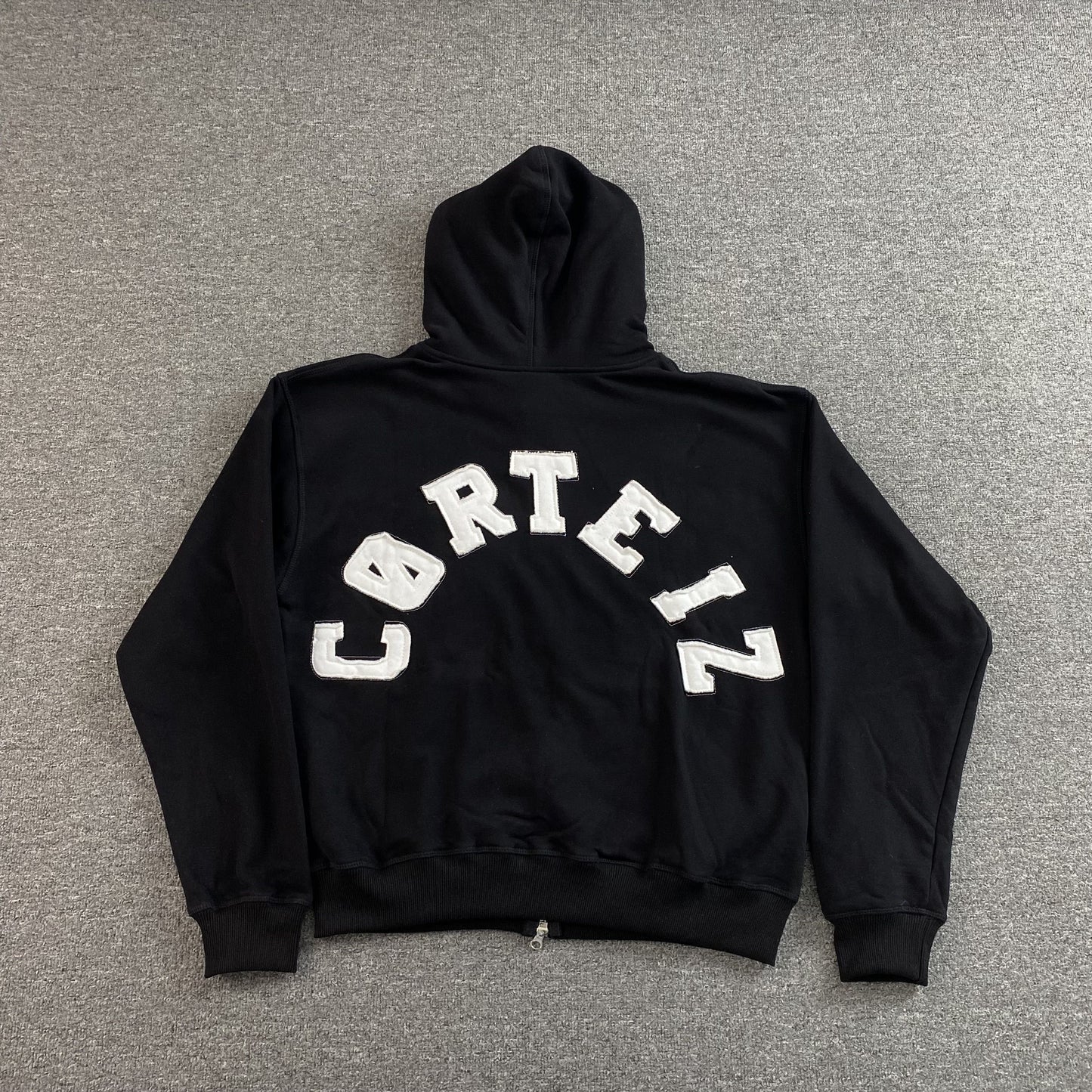 Corteiz Colly Arch Zip Hoodie Black