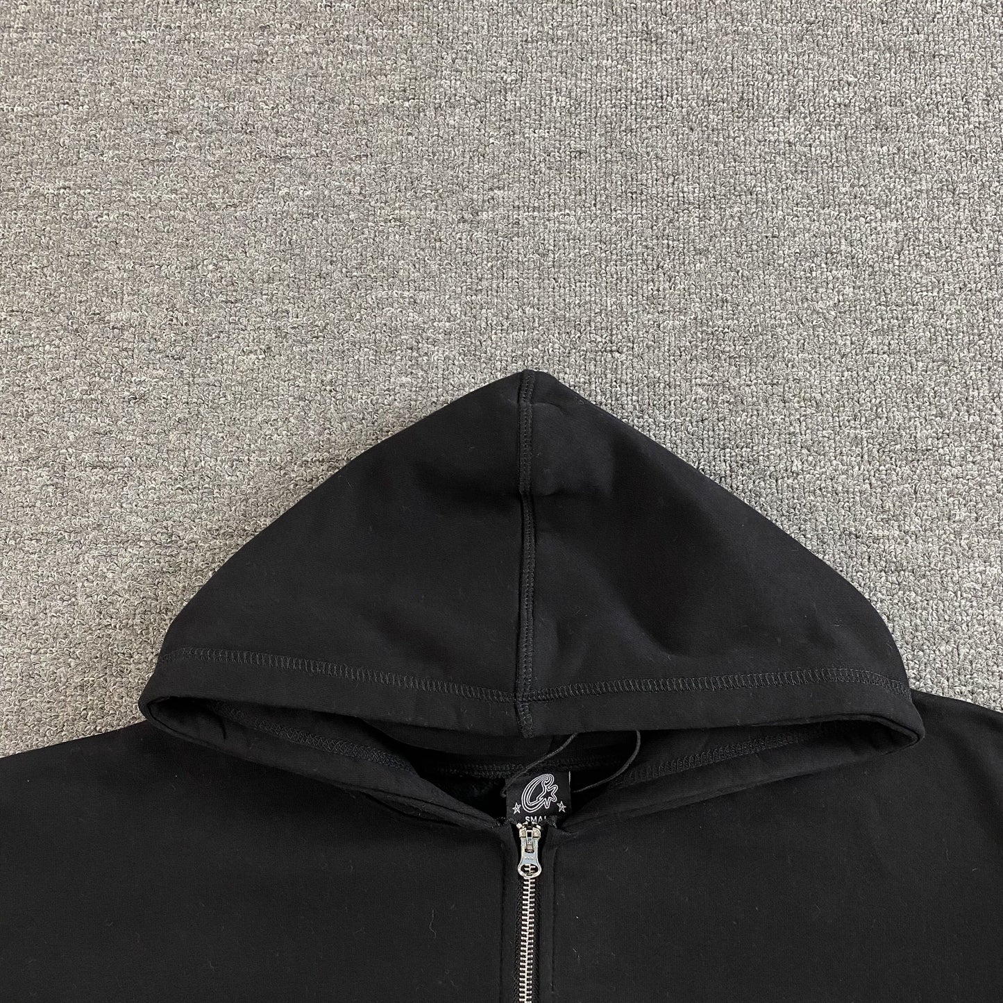 Corteiz Colly Arch Zip Hoodie Black