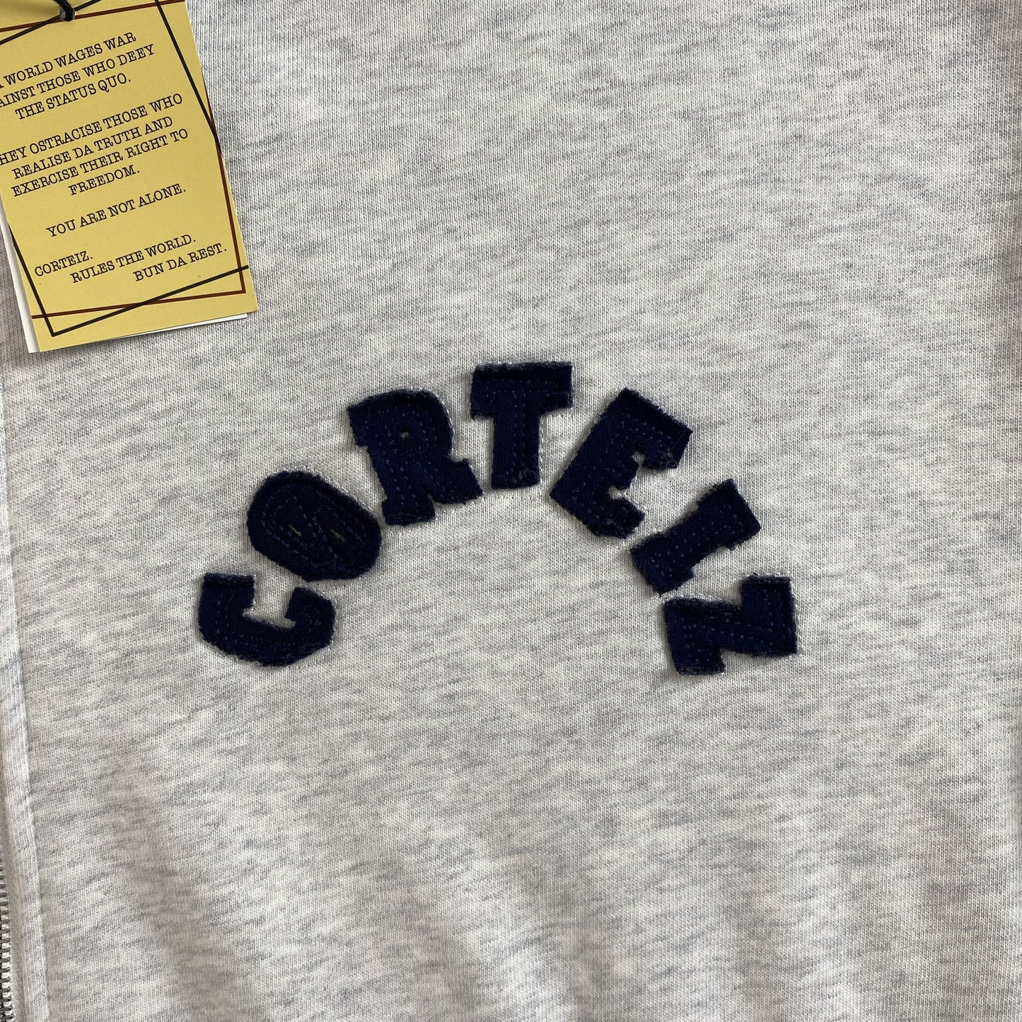 Corteiz Colly Arch Zip Hoodie Grey