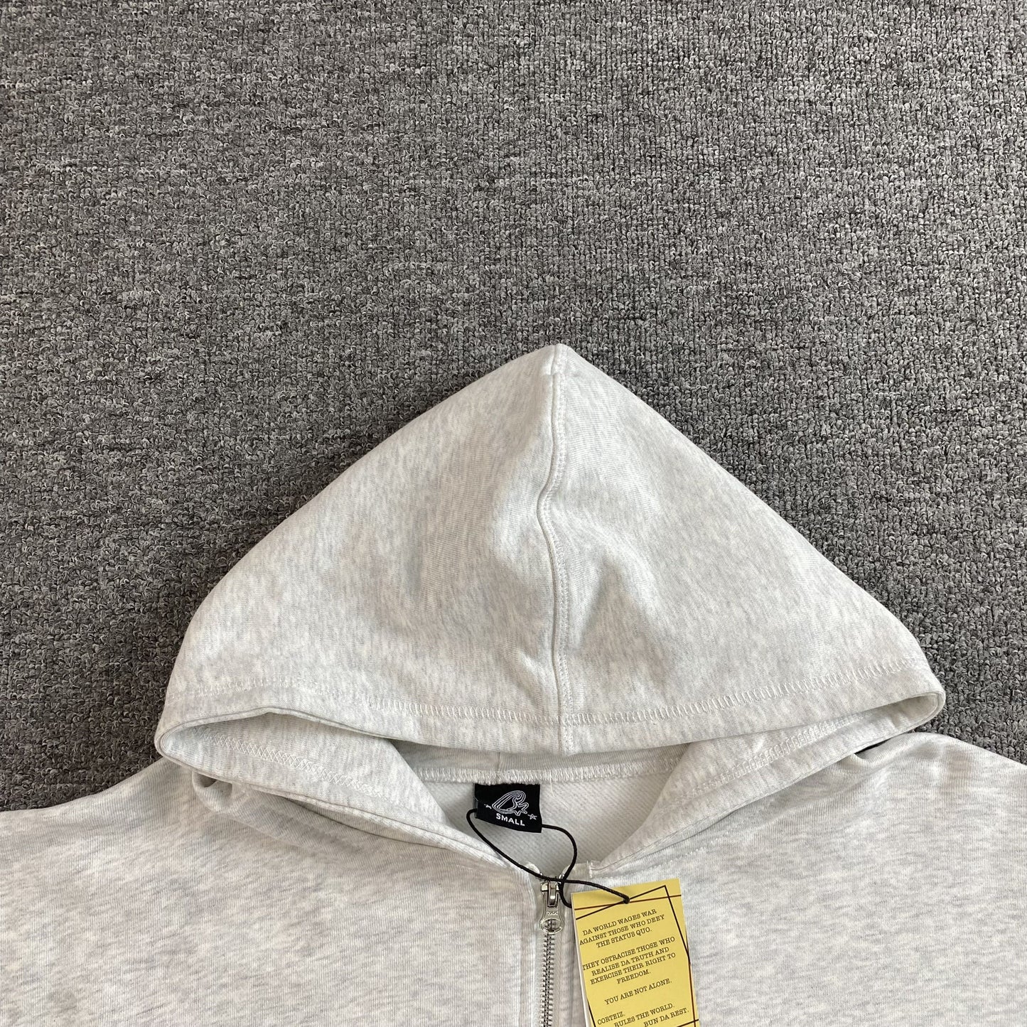 Corteiz Colly Arch Zip Hoodie Grey