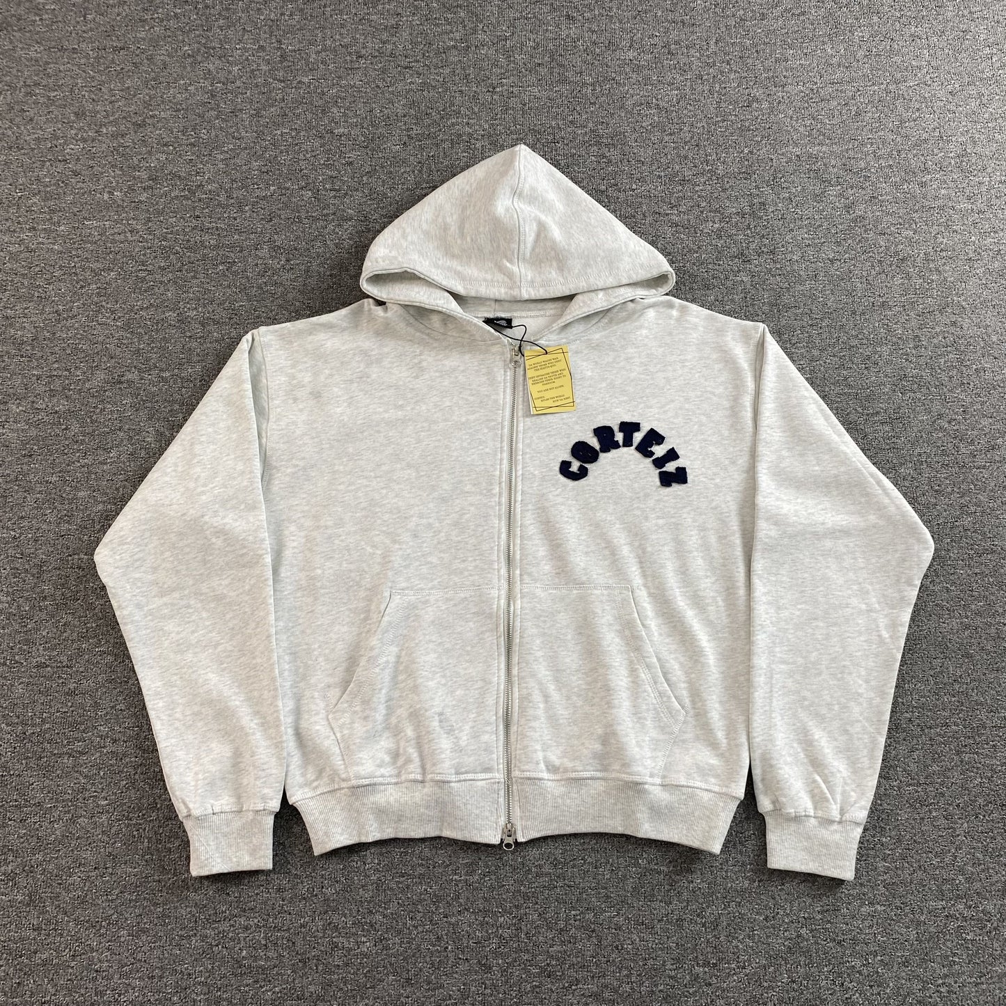 Corteiz Colly Arch Zip Hoodie Grey