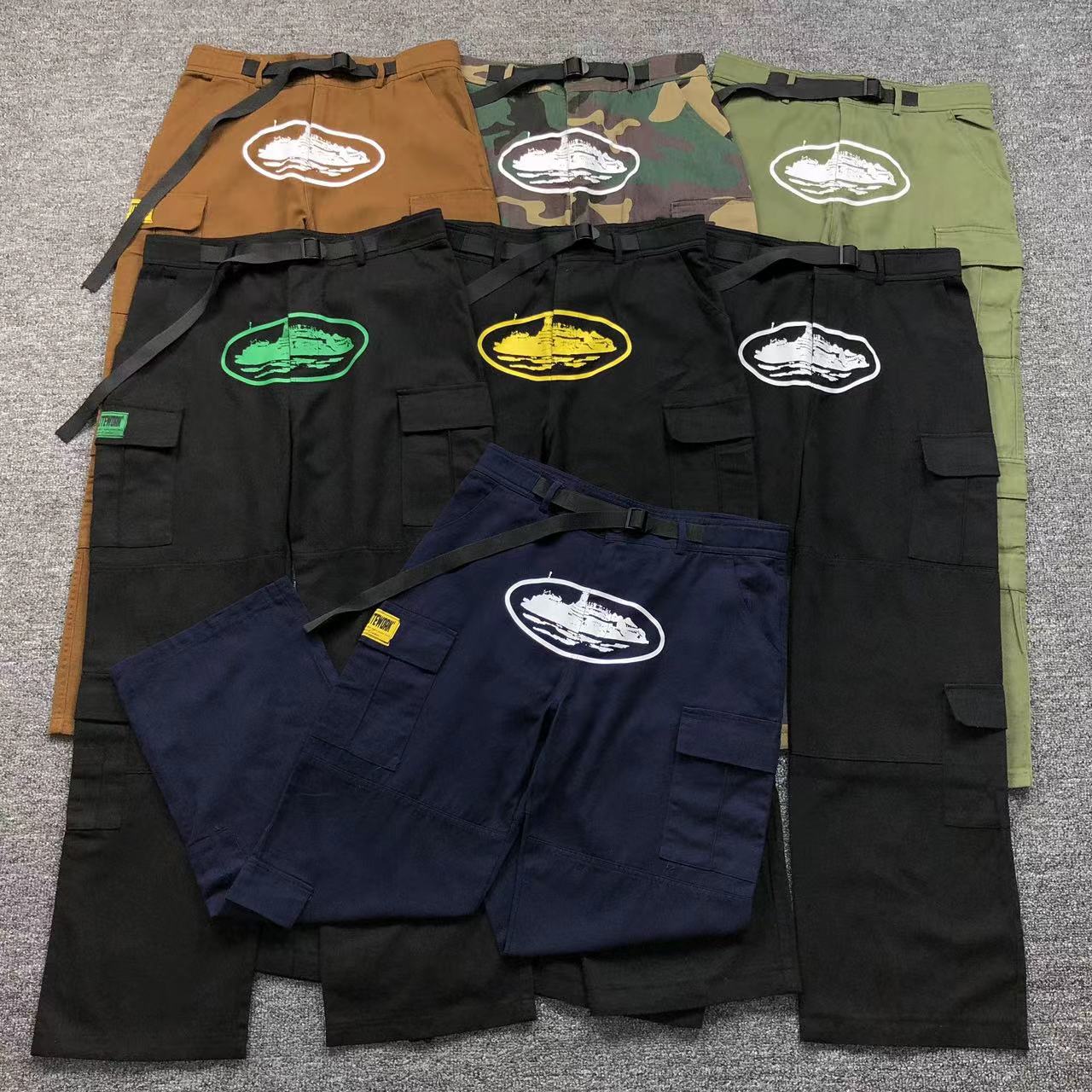 Corteiz Guerillaz Cargos Green