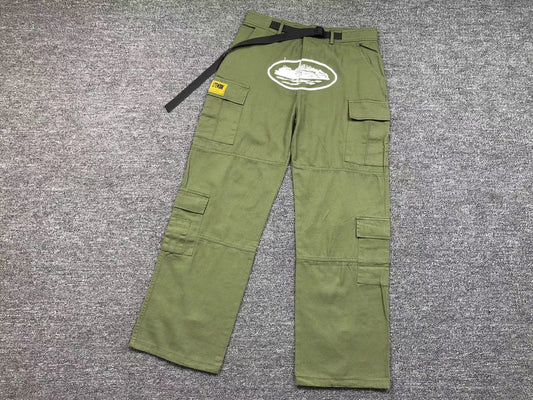 Corteiz Guerillaz Cargos Green