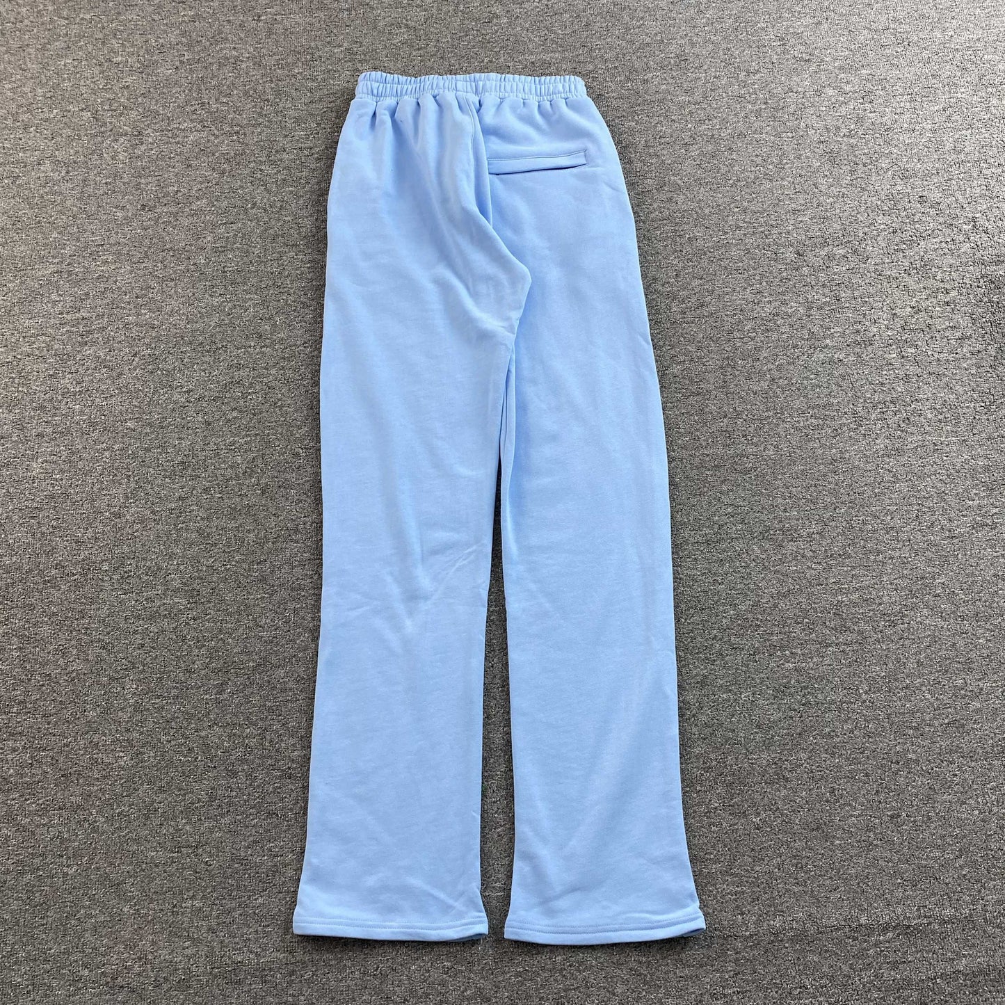 Corteiz Island Puff Print Open Hem Pants Baby Blue