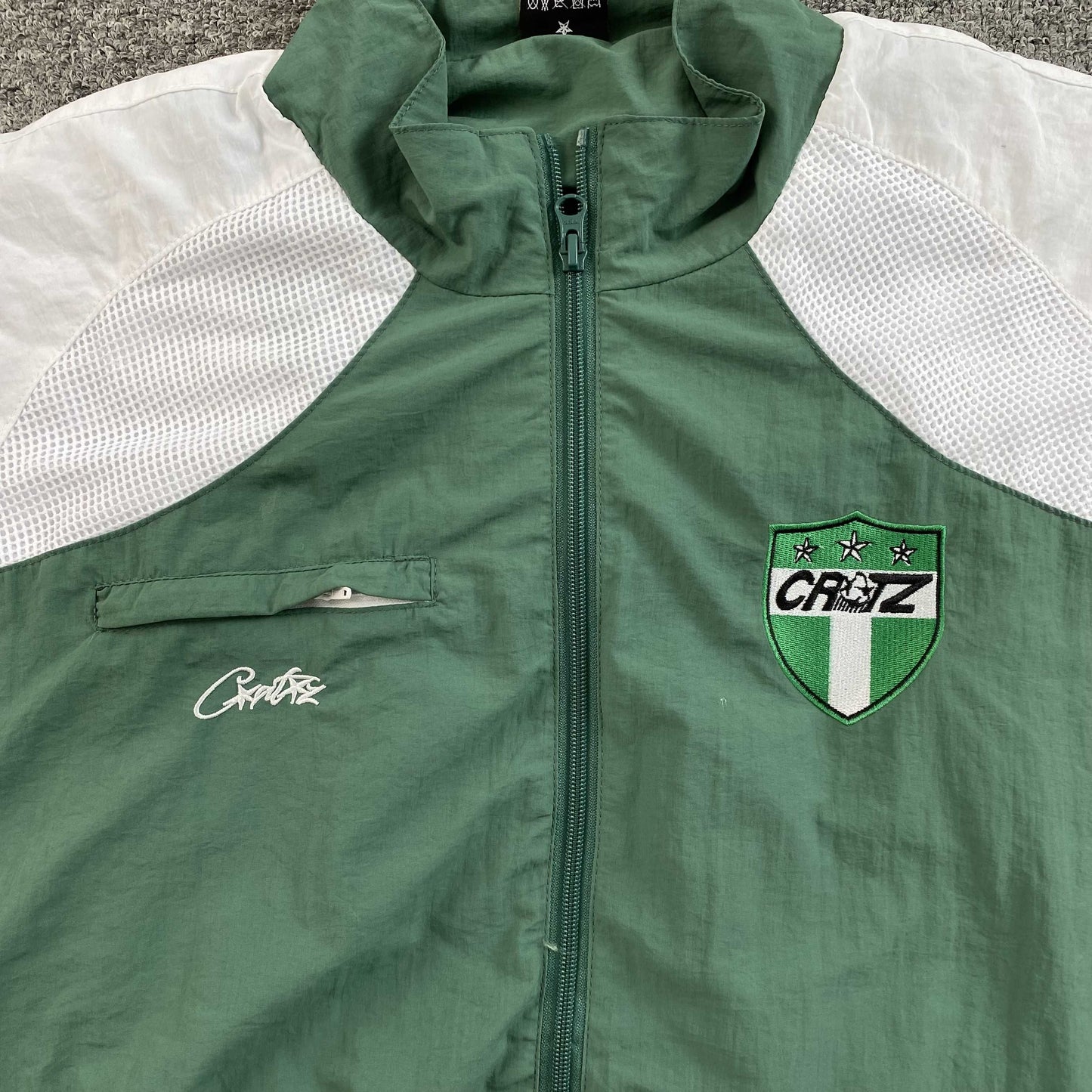 Corteiz Olympic Shuku Nigeria Jacket Green