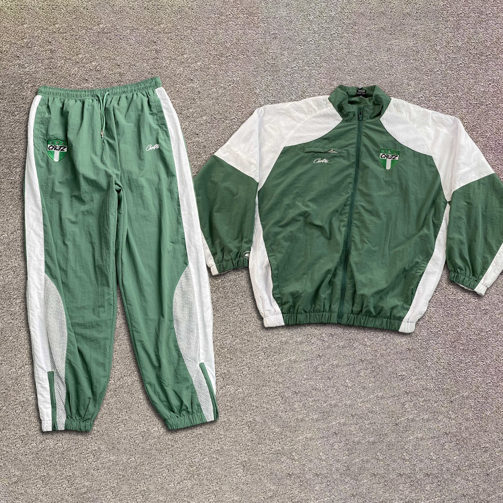 Corteiz Olympic Shuku Nigeria Tracksuit Green