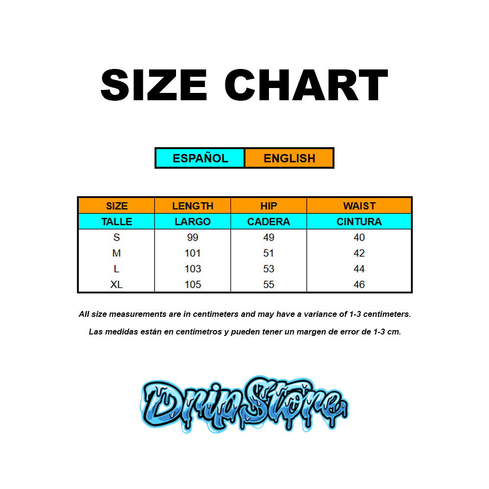 corteiz-pants-size-chart
