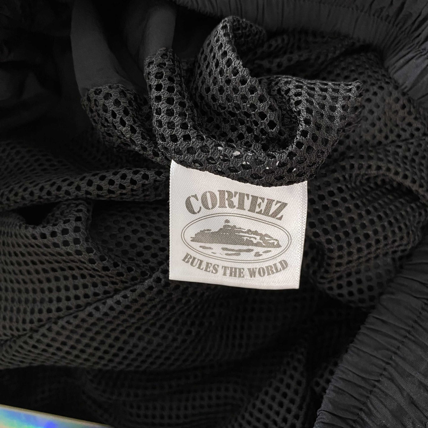 Corteiz Sriped Litework Pants Black
