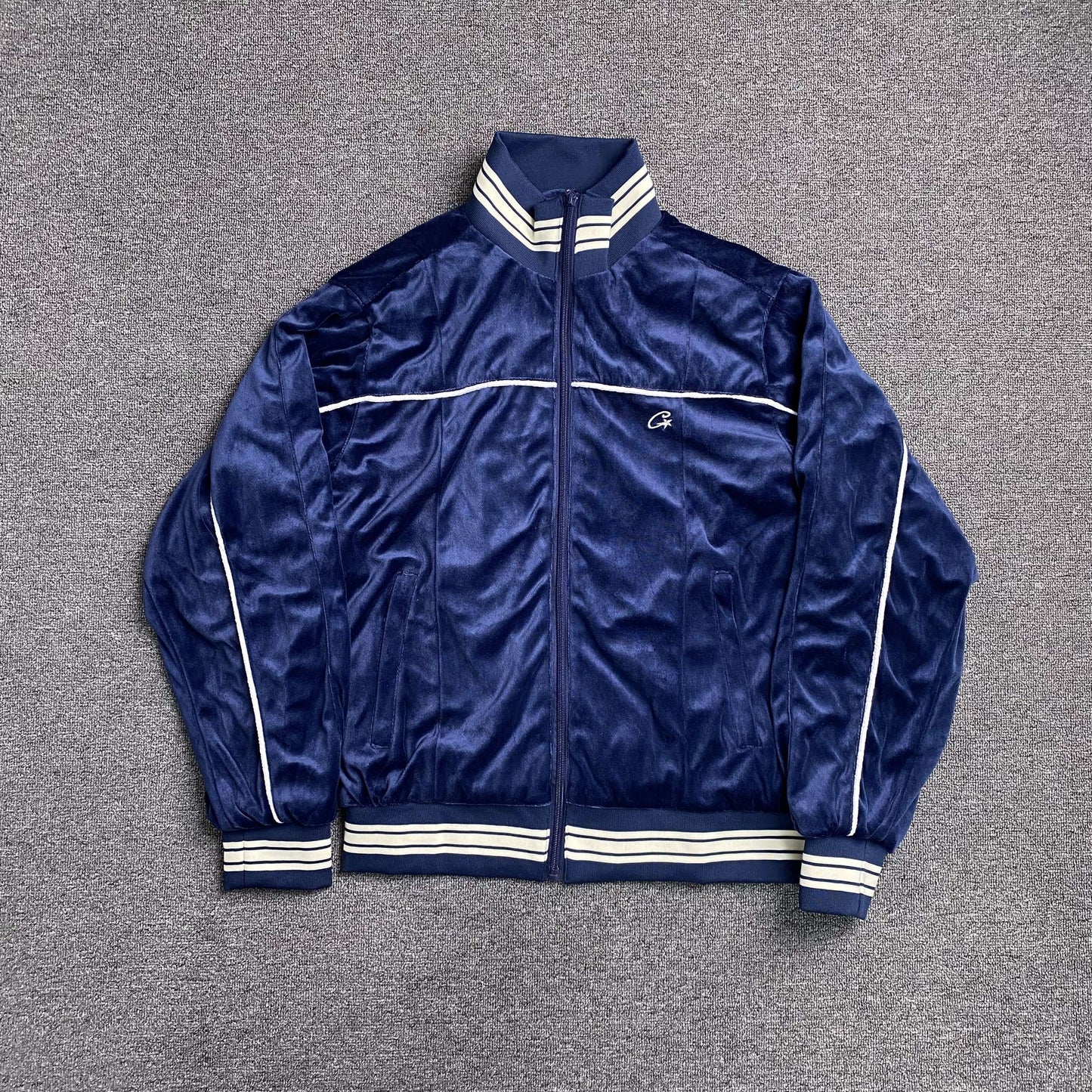 Corteiz VVS Uptown Jacket Navy