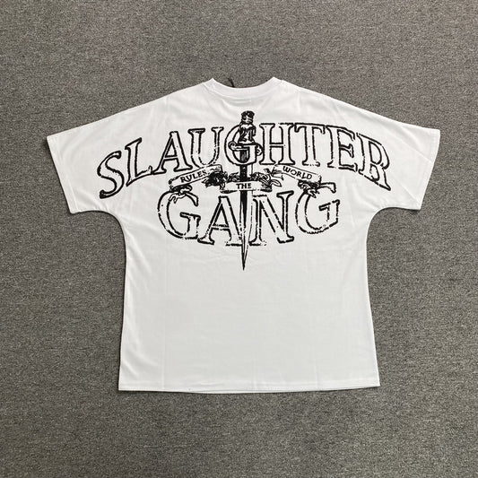 Corteiz x Slaughter Gang 21 Savage T-shirt White