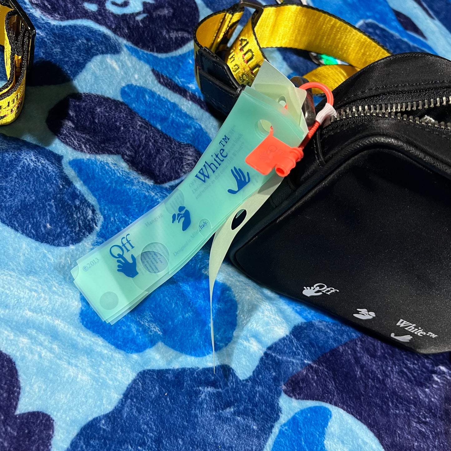 Off White Logo Crossbody Bag Black