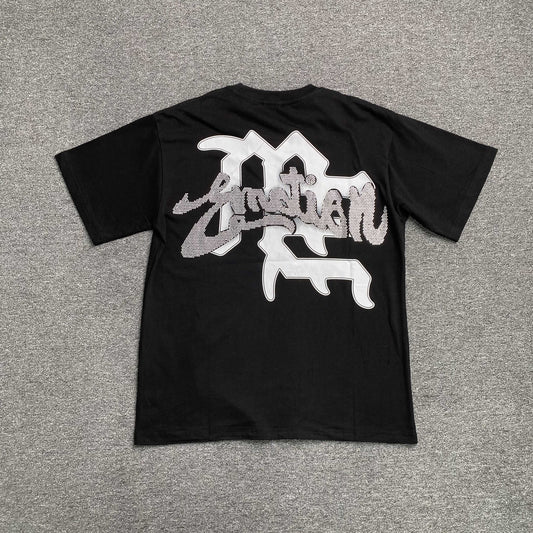 Mixed Emotion Rhinestone Tee Black