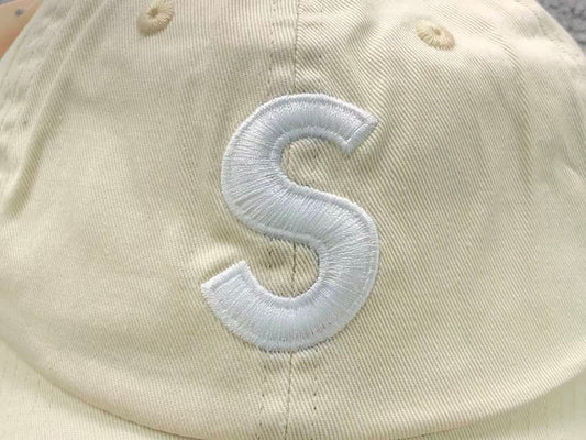 Supreme Pigment Coated S Logo 6-Panel Cap Light Tan