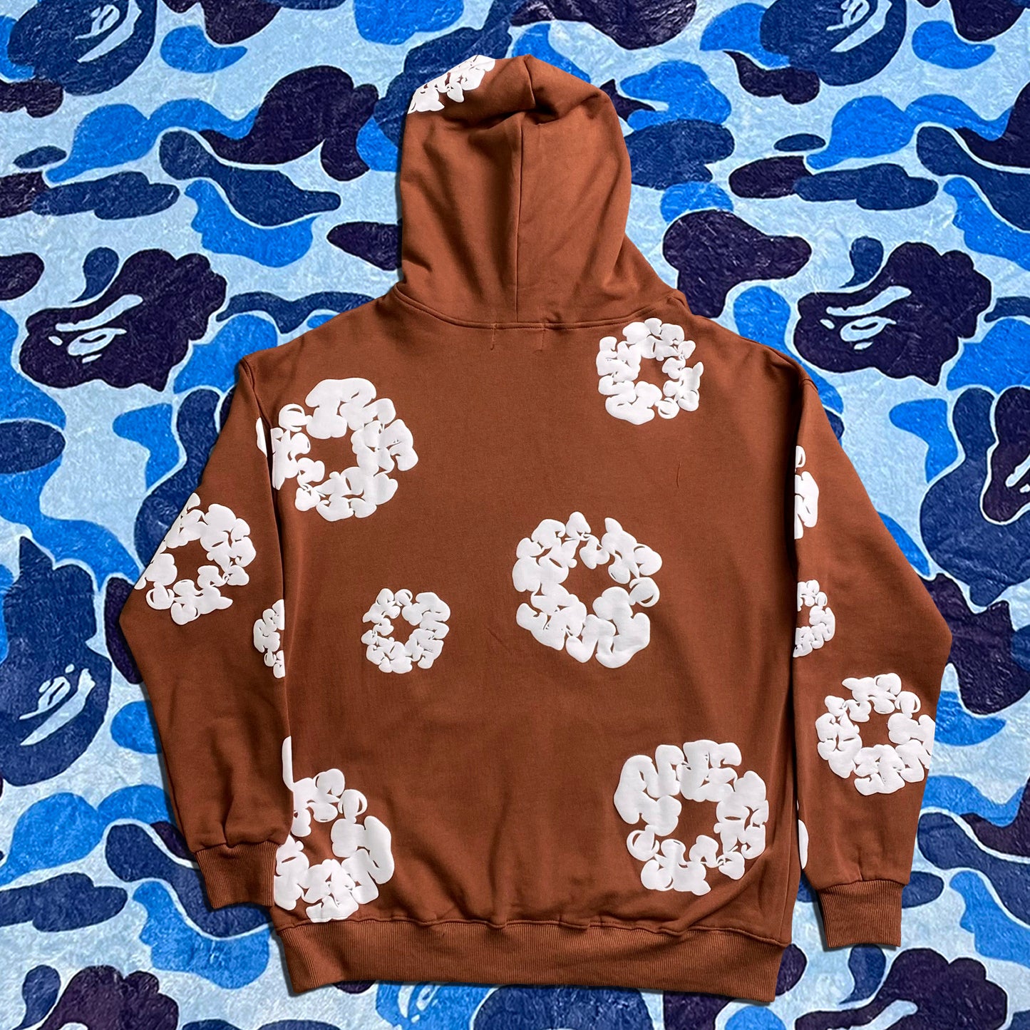 DENIM TEARS THE COTTON WREATH HOODIE BROWN-Drip Store Argentina