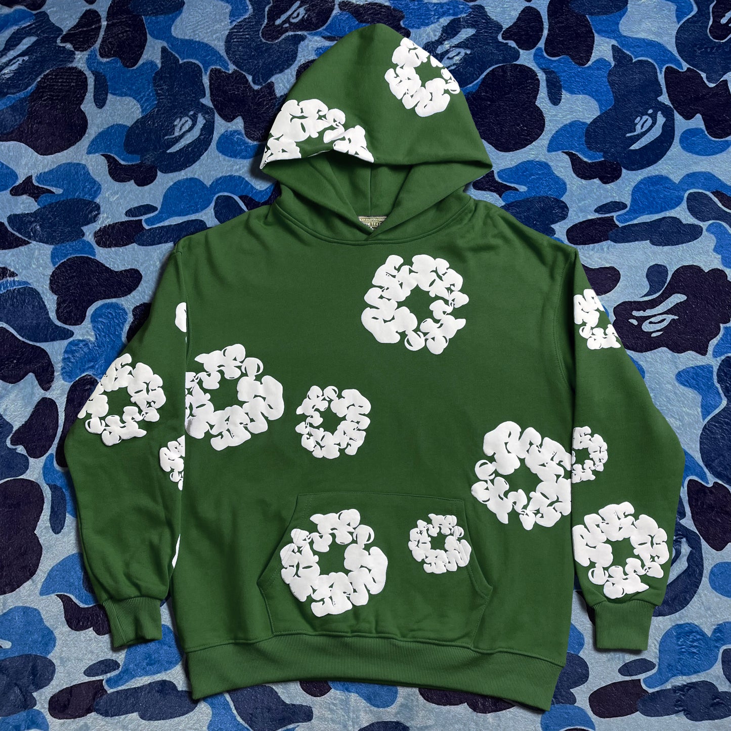 DENIM TEARS THE COTTON WREATH HOODIE GREEN-Drip Store Argentina