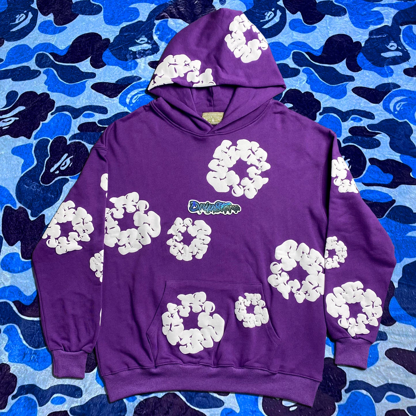 DENIM TEARS THE COTTON WREATH HOODIE PURPLE-Drip Store Argentina