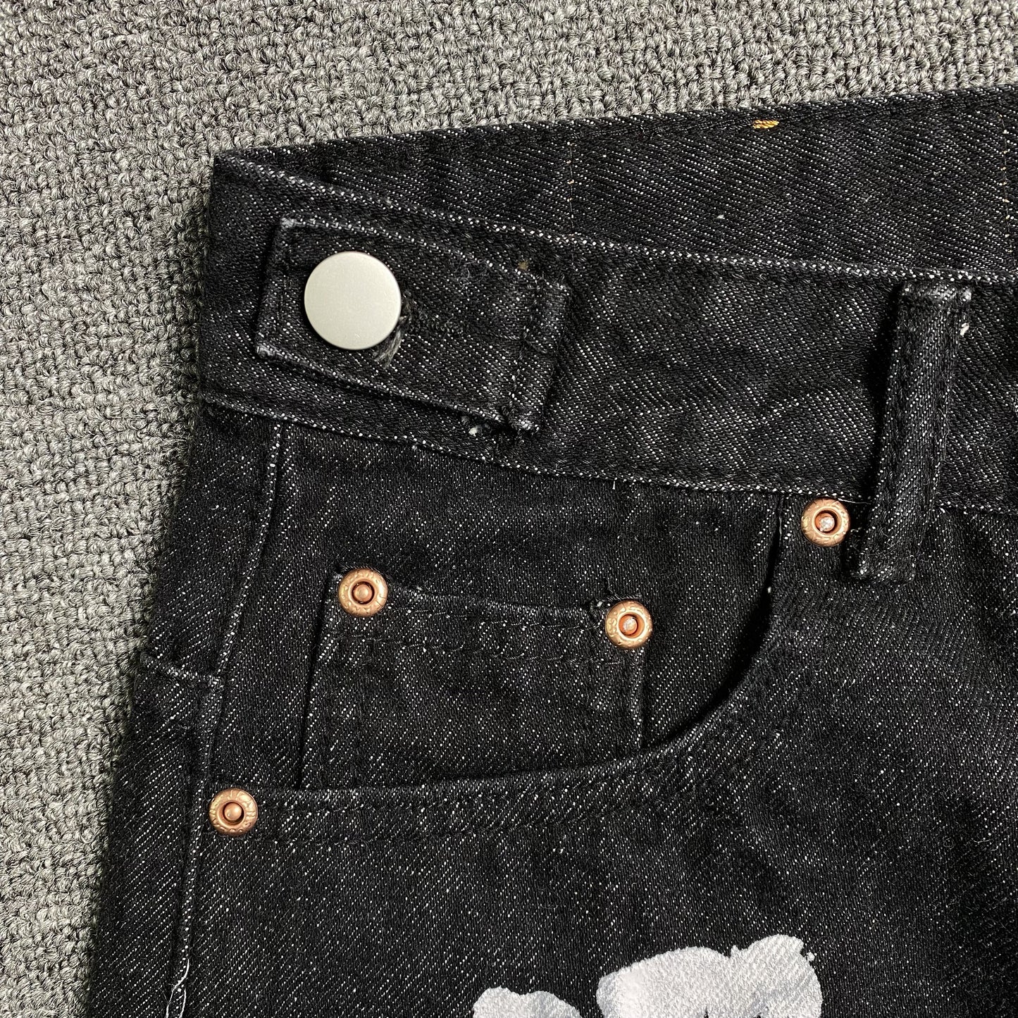 Denim Tears The Cotton Wreath Jean Short Black-Drip Store Argentina
