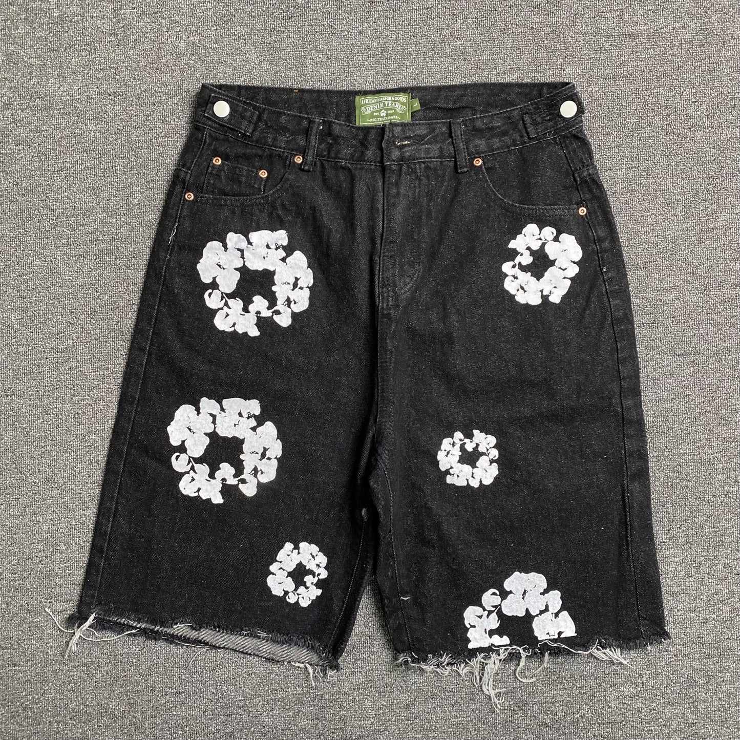 Denim Tears The Cotton Wreath Jean Short Black-Drip Store Argentina