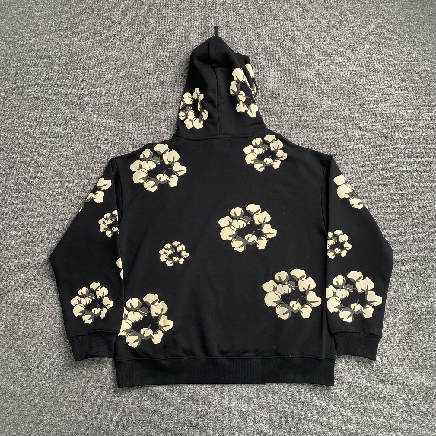DENIM TEARS X CPFM CACTUS TEARS WREATH HOODIE BLACK-Drip Store Argentina