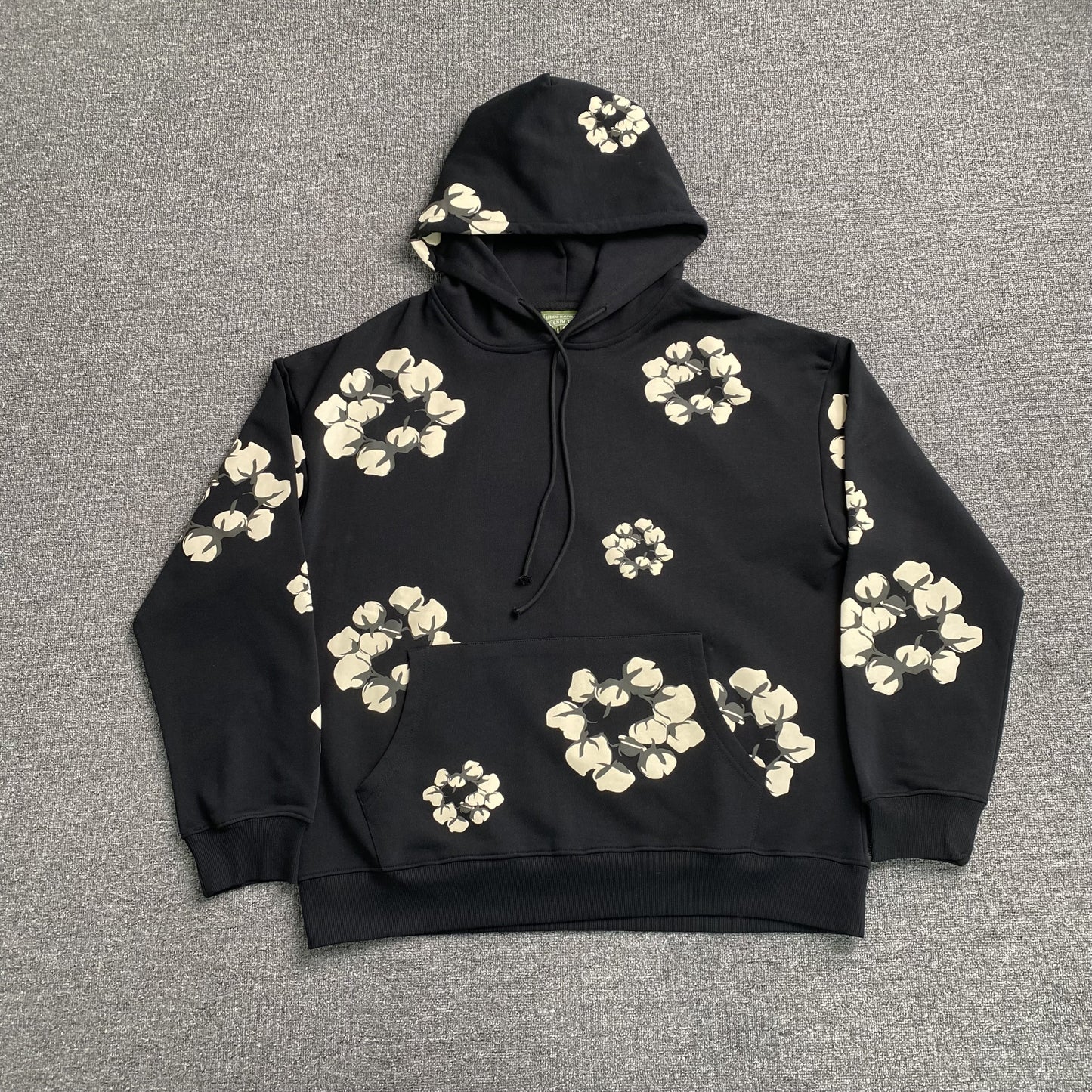DENIM TEARS X CPFM CACTUS TEARS WREATH HOODIE BLACK-Drip Store Argentina