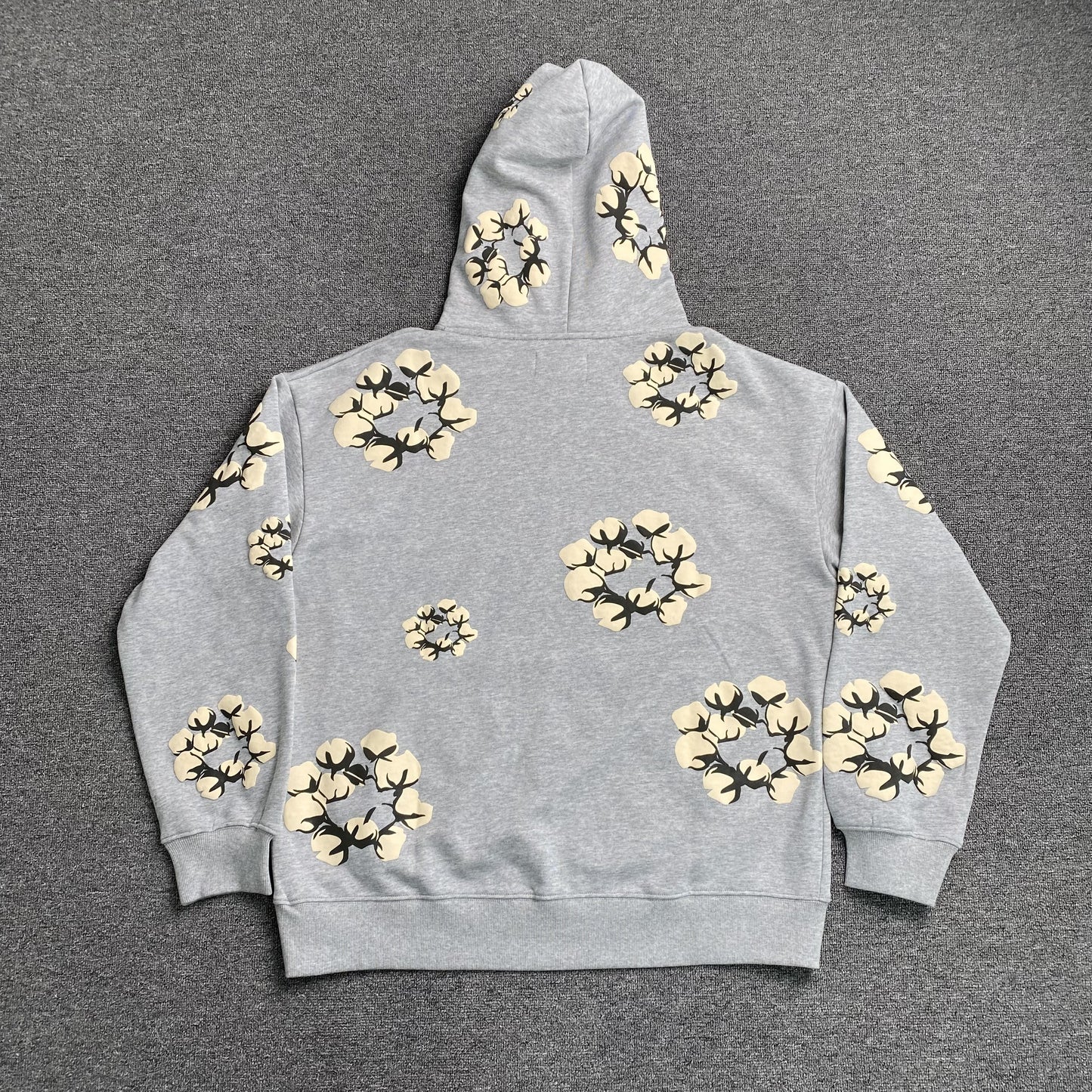 DENIM TEARS X CPFM CACTUS TEARS WREATH HOODIE GREY-Drip Store Argentina
