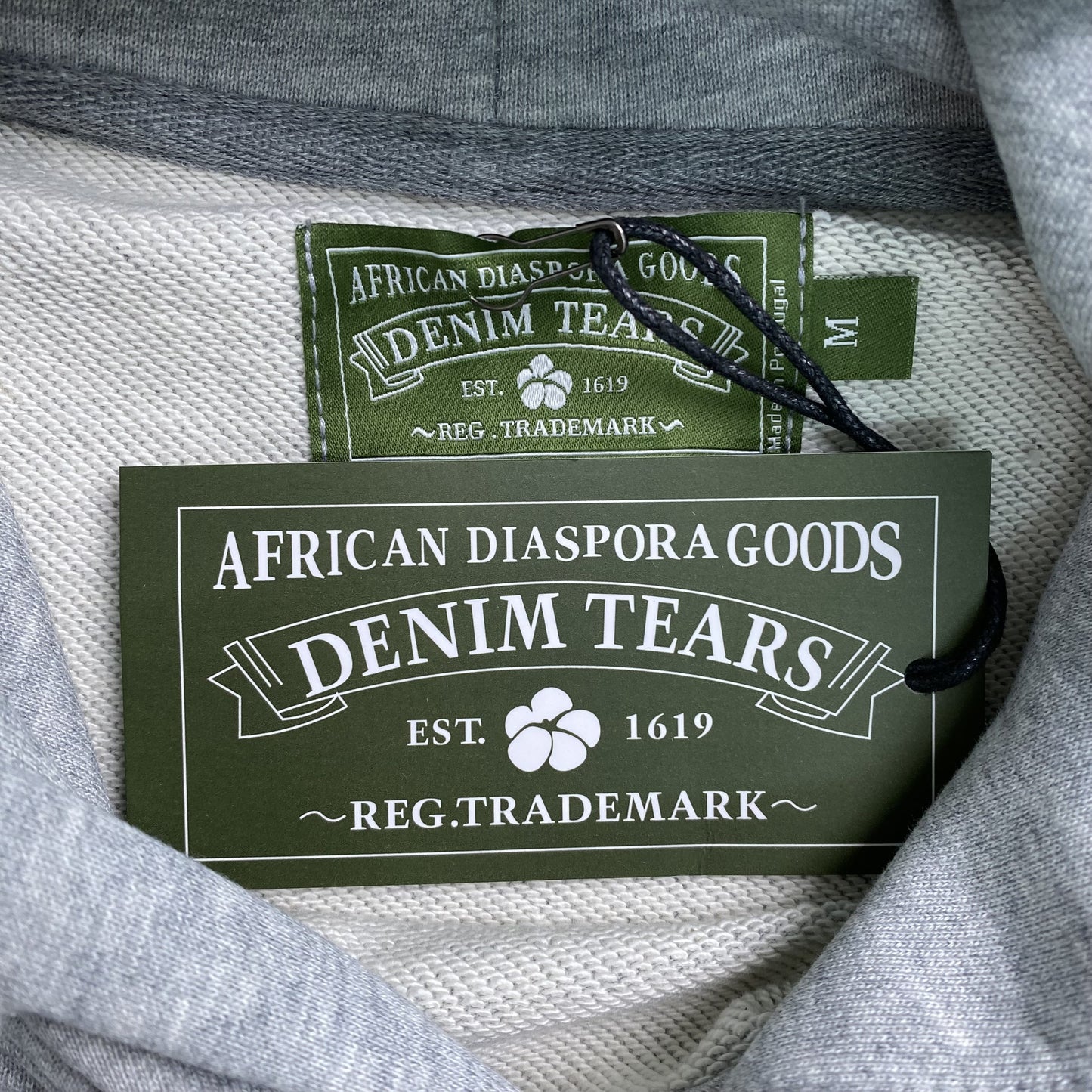 DENIM TEARS X CPFM CACTUS TEARS WREATH HOODIE GREY-Drip Store Argentina