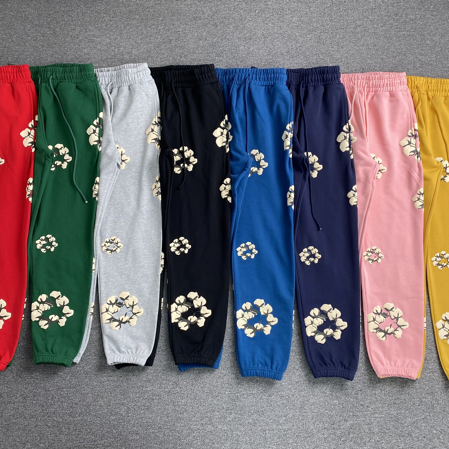 DENIM TEARS X CPFM CACTUS TEARS WREATH PANTS NAVY-Drip Store Argentina