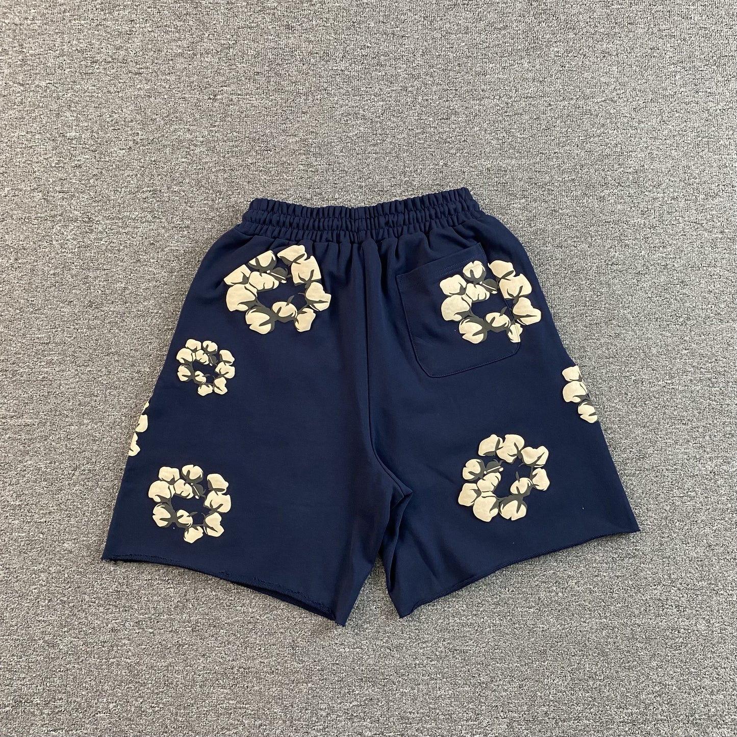 DENIM TEARS X CPFM CACTUS TEARS WREATH SHORTS NAVY-Drip Store Argentina