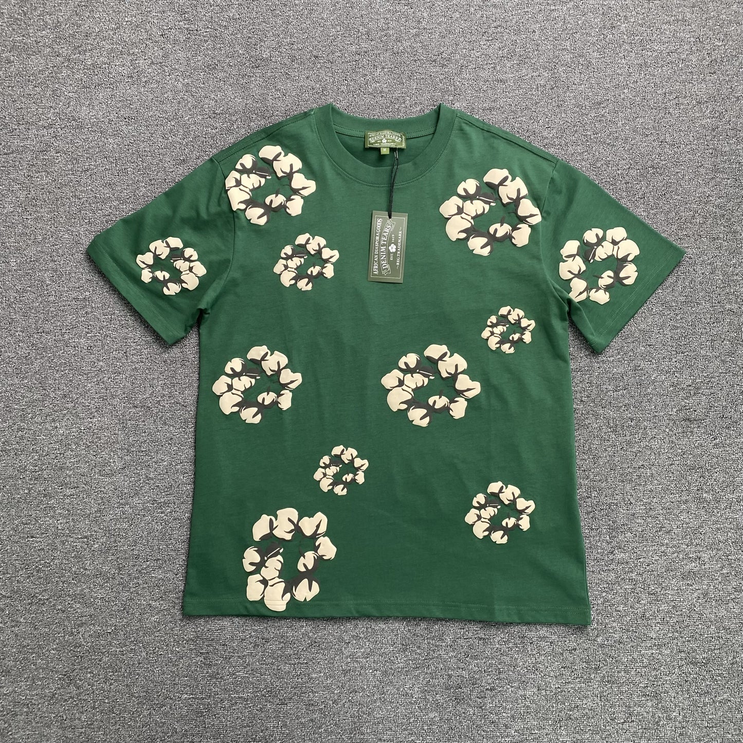 DENIM TEARS X CPFM CACTUS TEARS WREATH TEE GREEN-Drip Store Argentina