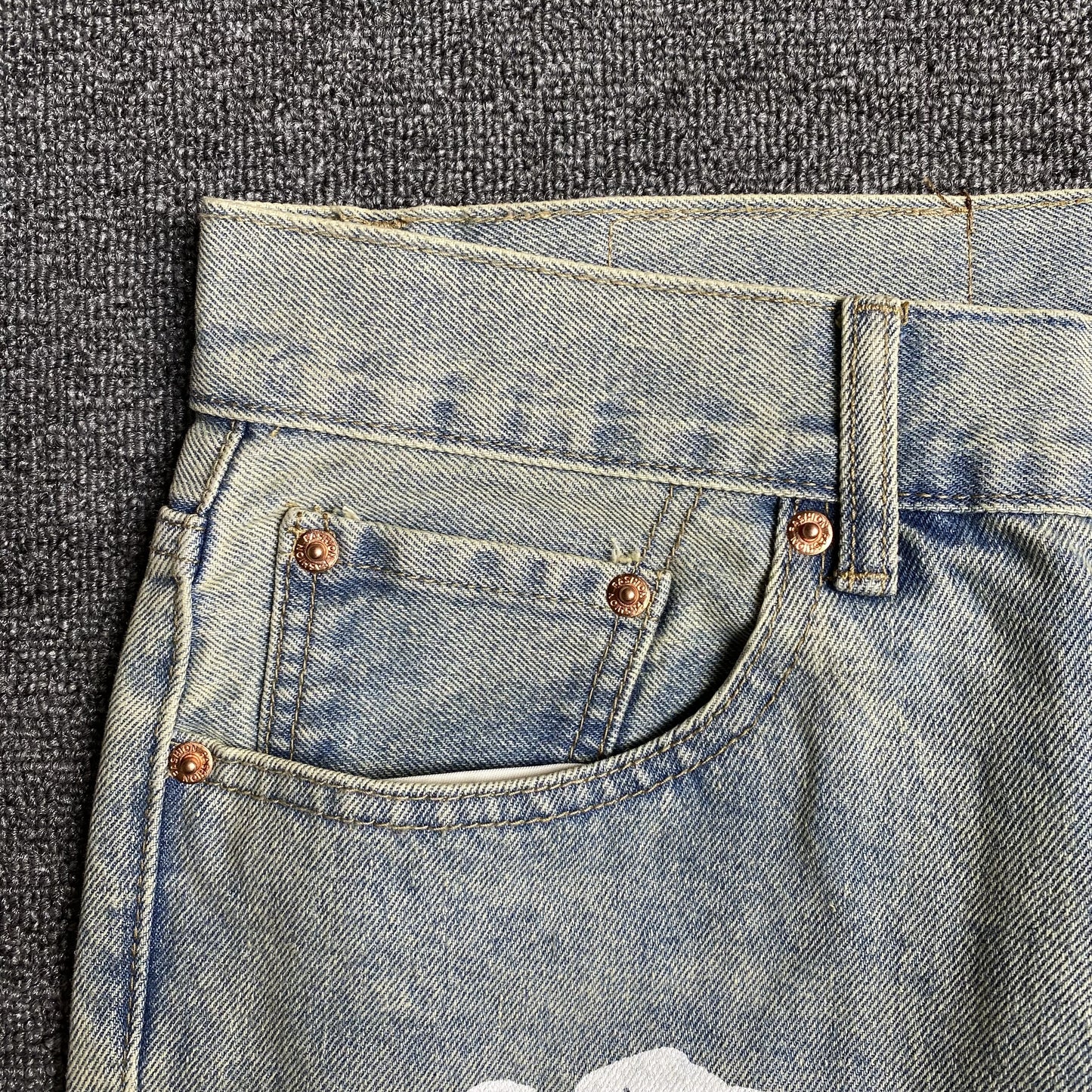 DENIM TEARS X LEVI'S JEANS DIRTY LIGHT WASH-Drip Store Argentina