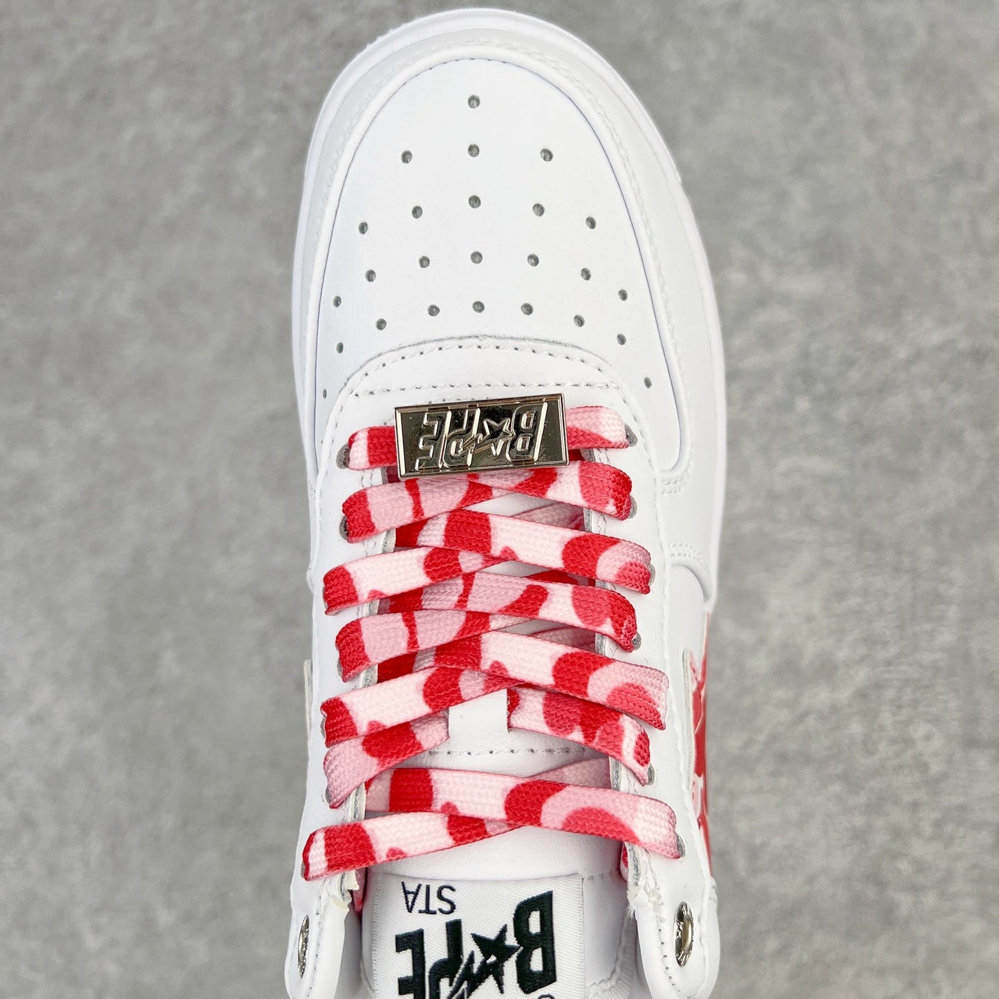 A Bathing Ape Bape Sta Low White ABC Camo Pink