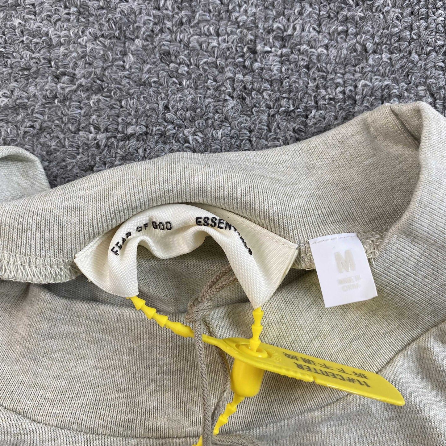 Fear Of God Essentials Classic Tee Heather Stone