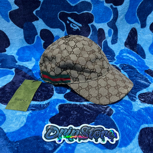Gucci Canvas Baseball Cap Brown