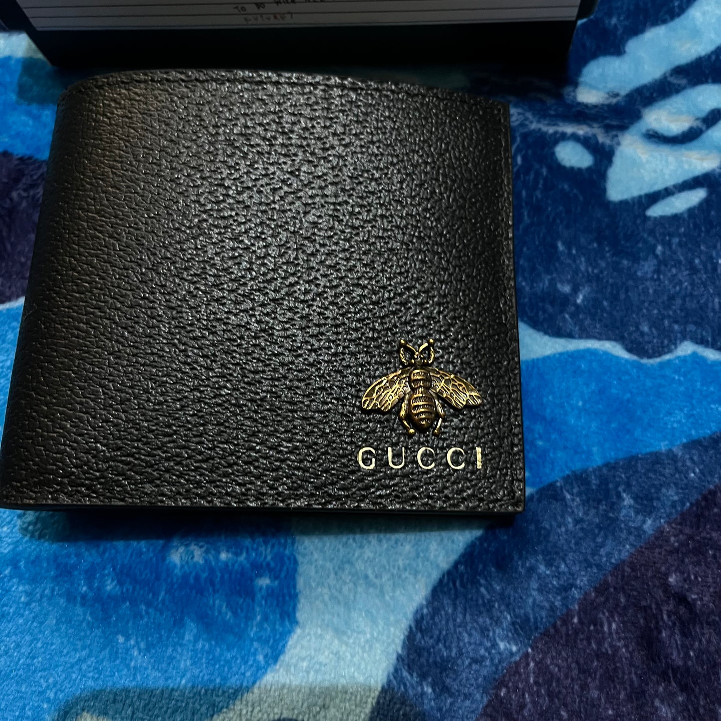 GUCCI BIFOLD WALLET ANIMALIER BEE BLACK-Drip Store Argentina