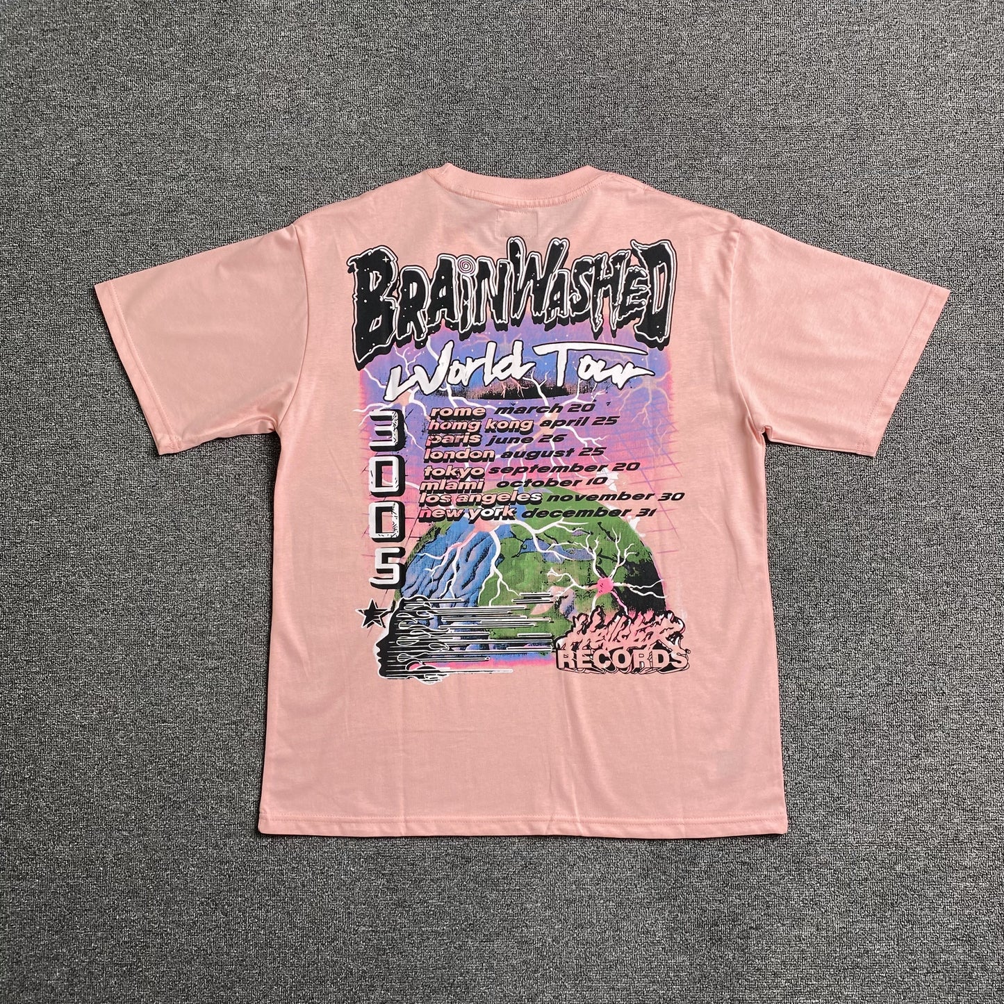 HELLSTAR BRAINWASHED WORLD TOUR TEE PINK-Drip Store Argentina