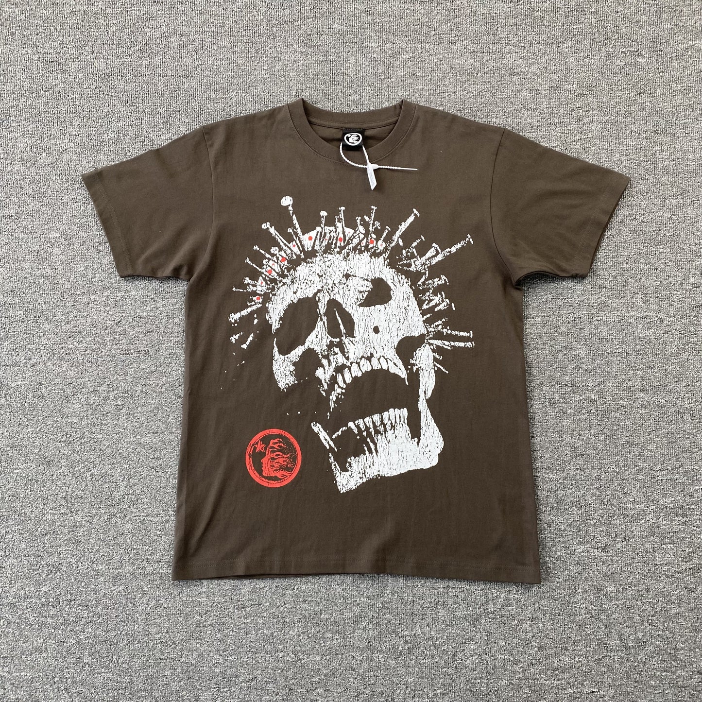 HELLSTAR CROWNED SKULL TEE BROWN-Drip Store Argentina