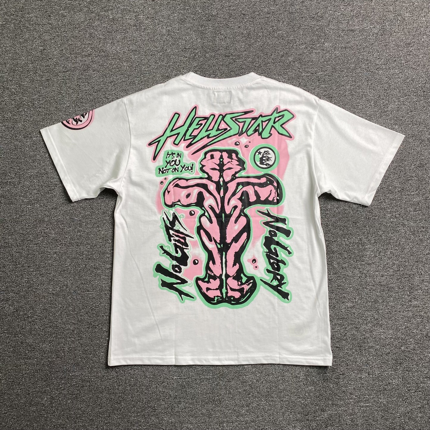 HELLSTAR NO GUTS NO GLORY TEE WHITE-Drip Store Argentina