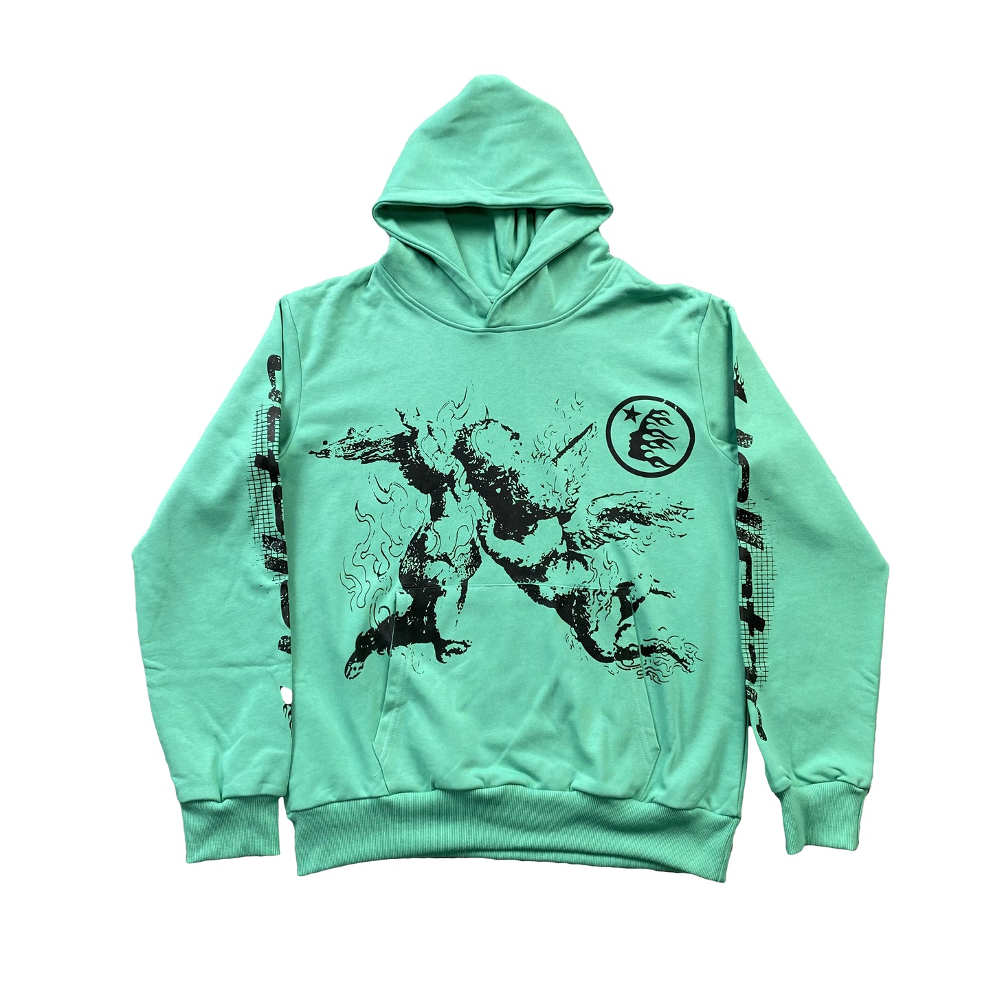 hellstar-path-to-paradise-hoodie-green-Drip Store Argentina