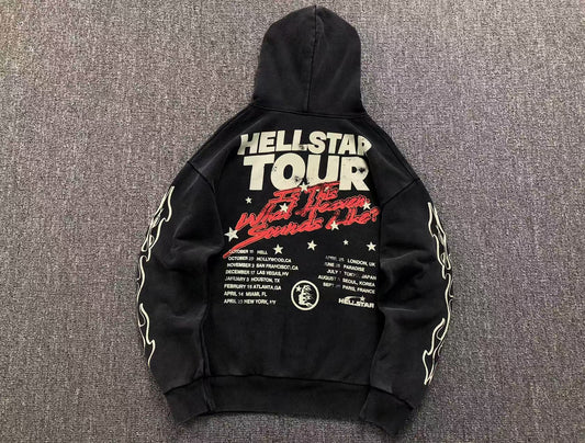 Hellstar Records World Tour Hoodie Black