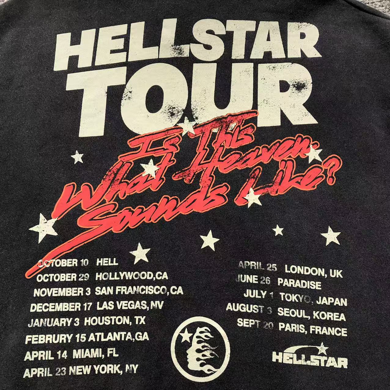 Hellstar Records World Tour Hoodie Black