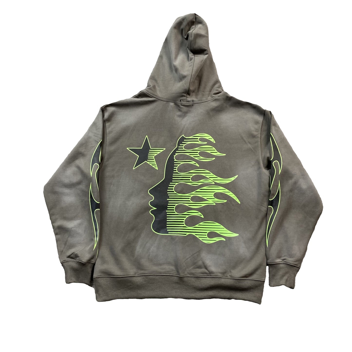 HELLSTAR SPORT LOGO HOODIE GREY-Drip Store Argentina