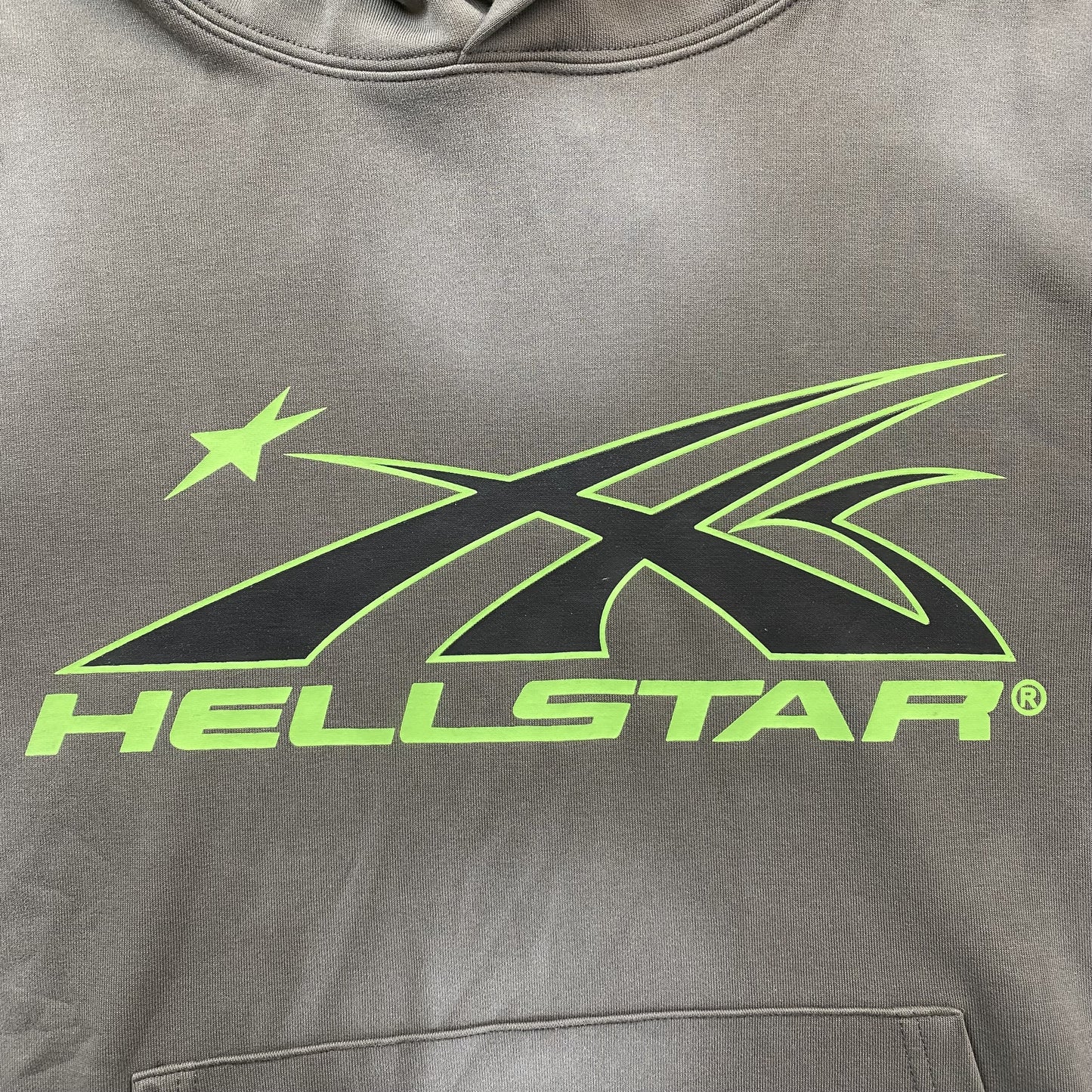 HELLSTAR SPORT LOGO HOODIE GREY-Drip Store Argentina