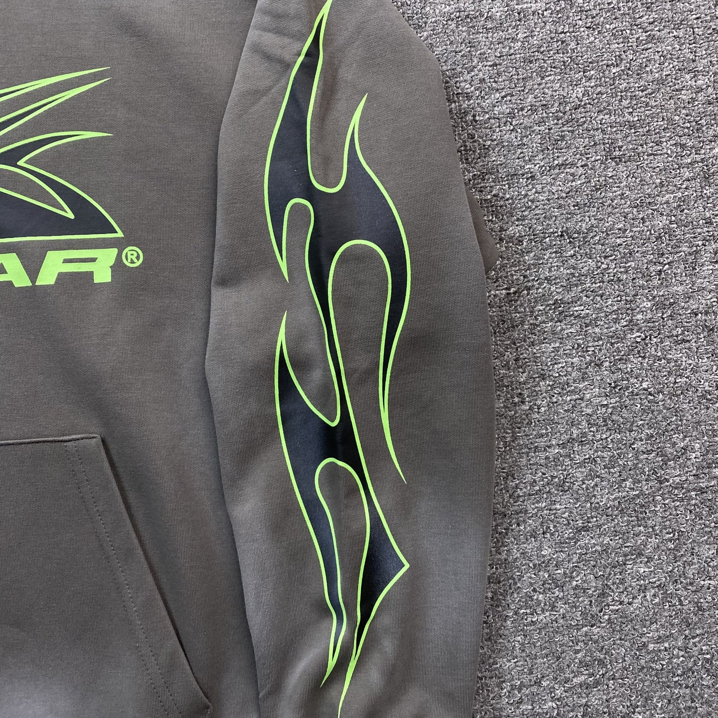 HELLSTAR SPORT LOGO HOODIE GREY-Drip Store Argentina