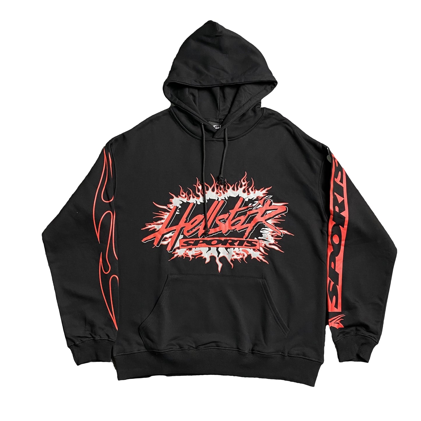 HELLSTAR SPORTS FUTURE FLAME HOODIE BLACK-Drip Store Argentina