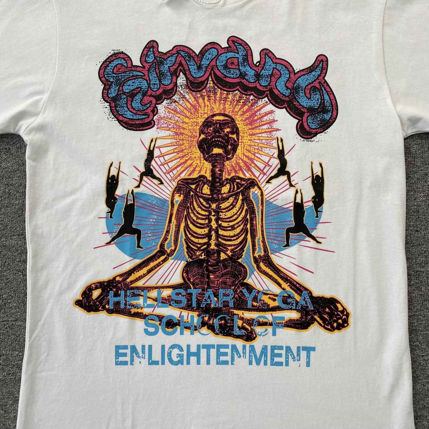 HELLSTAR STUDIOS SKELETON TEE WHITE-Drip Store Argentina