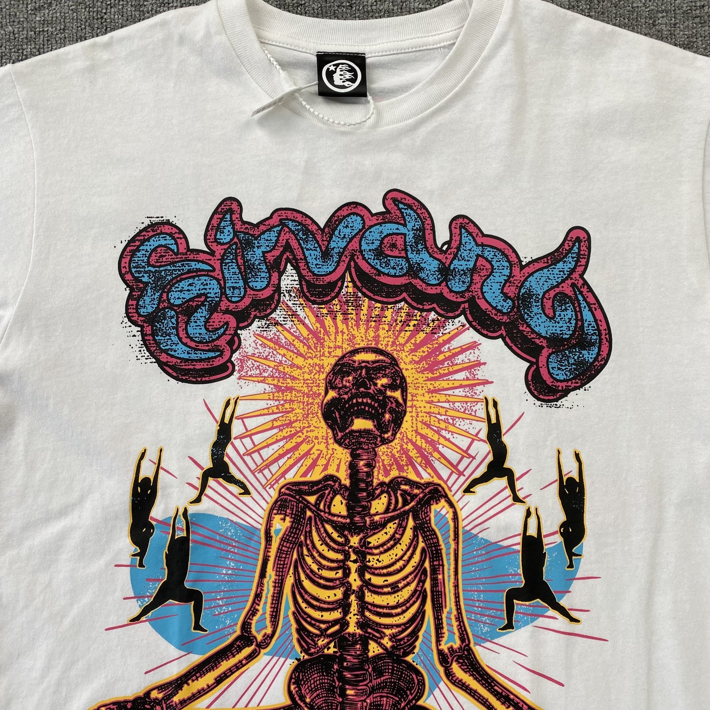 HELLSTAR STUDIOS SKELETON TEE WHITE-Drip Store Argentina